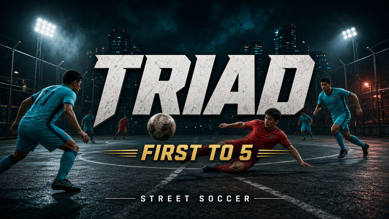 TRIAD street soccer at night