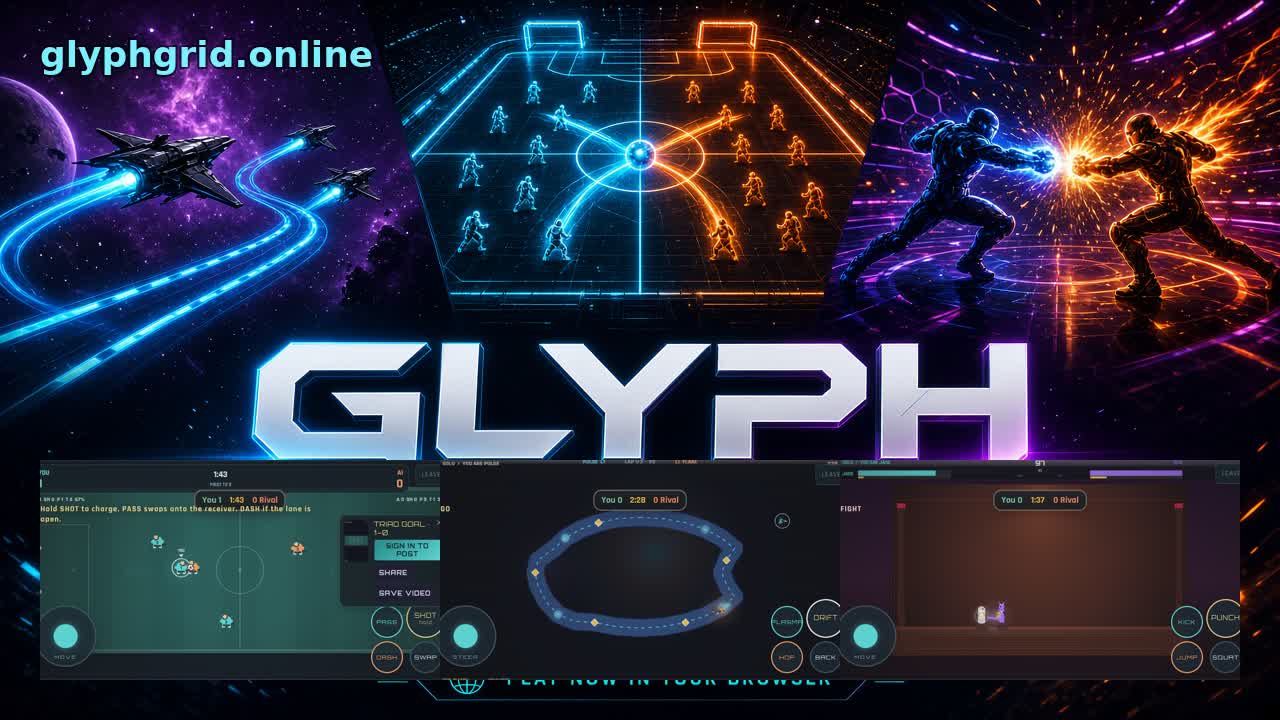 GLYPH Arena epic trailer poster
